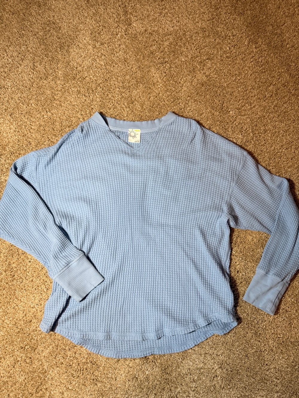 Offline by Aerie Light Blue Waffle Knit Women's Sweater
